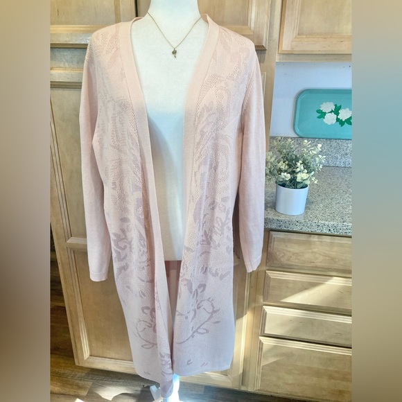 Chico's Soft Pink Cardigan Sweater - Picture 2 of 7